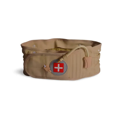 Vue arrière de la ceinture lombaire pour soulager les douleurs dorsales.
