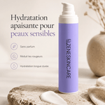 Calme Crème Hydratante Peaux Sensibles Sans Parfum pour une hydratation apaisante et durable.