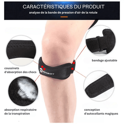 Protection du tendon rotulien et soutien des genoux pour une pratique sportive sans douleur.