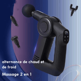 Pistolet de massage avec 5 vitesses réglables pour une relaxation personnalisée.