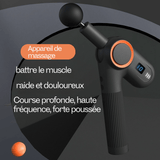 Pistolet de massage avec multiples vitesses et têtes interchangeables pour un massage personnalisé