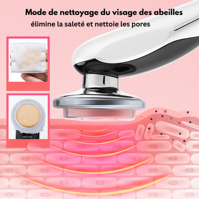  Réduction des imperfections cutanées avec RevitaGlow Massage Facial 7 en 1.