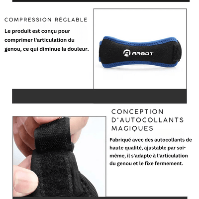 Genouillère spécialement conçue pour les personnes atteintes d'arthrose.